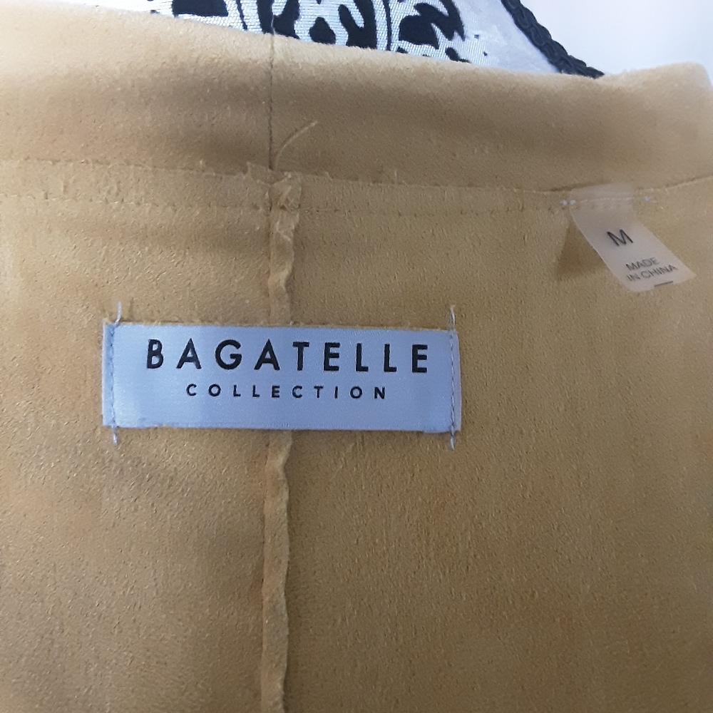 BAGATELLE FAUX SUEDE DRAPED JACKET M - Picture 5 of 5